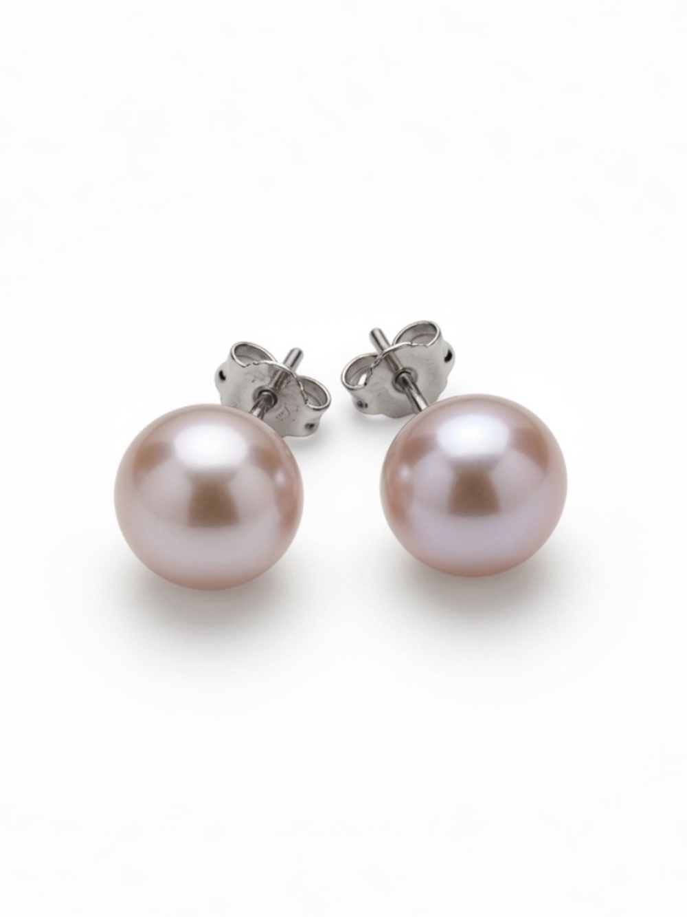 9mm Freshwater Pearl Stud Earrings – Sterling Silver Classic Pearl Earrings